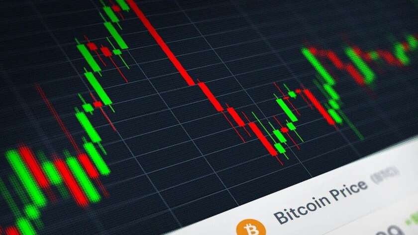 Prediction markets crackdown 2026 – candlestick chart showing volatile price action in sports event contracts