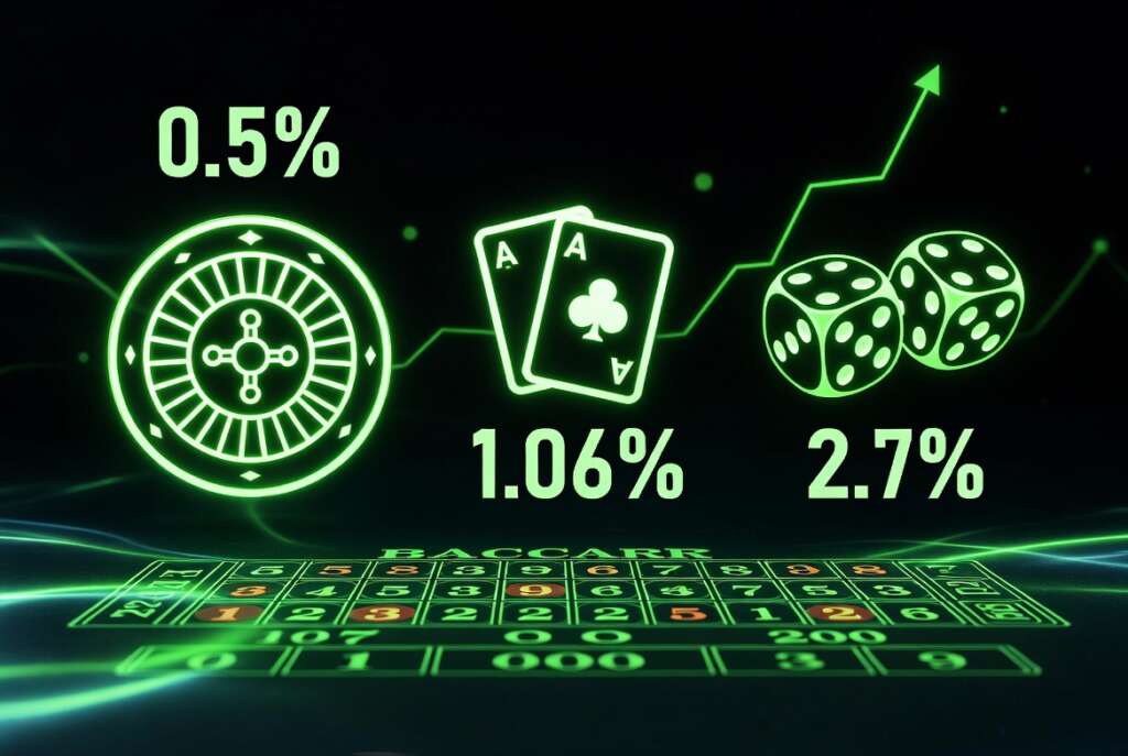 Lowest house edge casino games