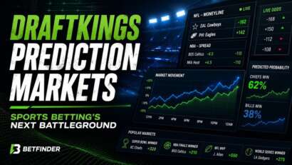 DraftKings prediction markets and sports betting analysis graphic
