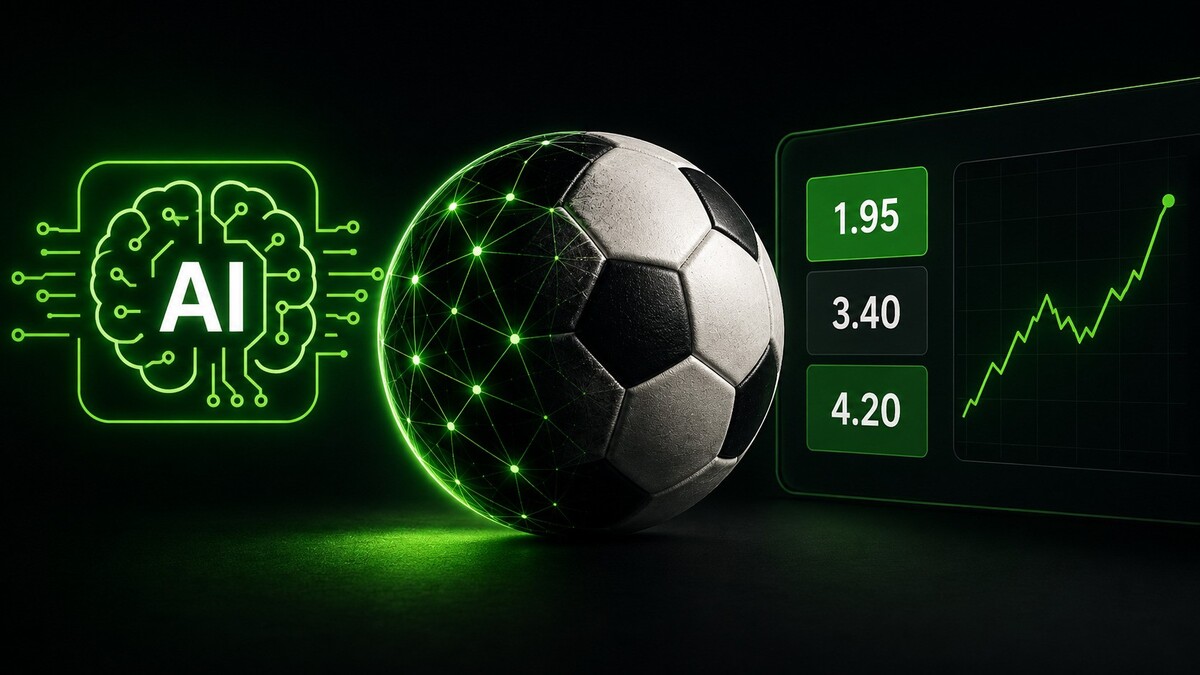 AI football betting model compared with bookmaker odds
