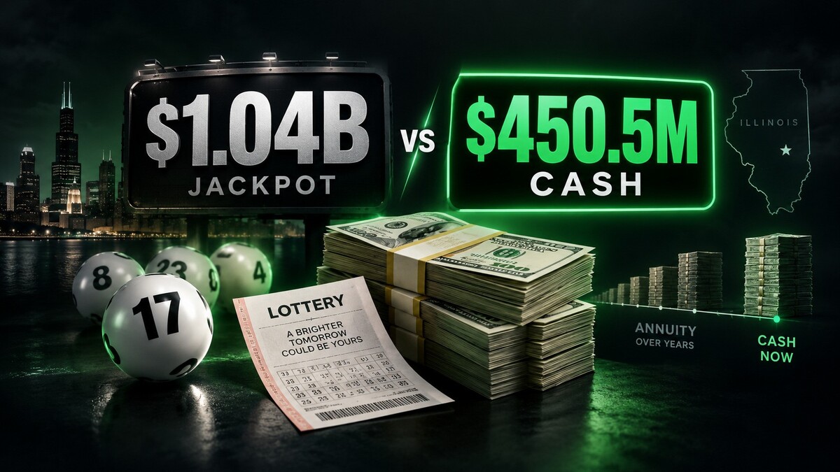 Powerball $1.04 billion jackpot compared with the $450.5 million cash payout option